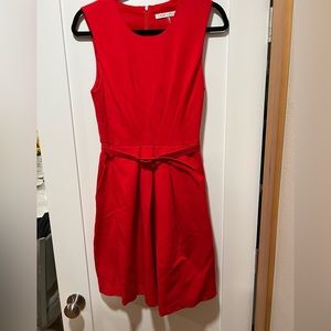 Trina Turk Red Sleeveless Dress with Pockets size 8